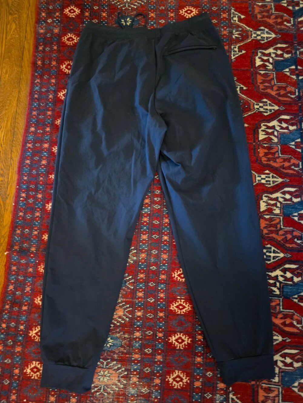 Two pairs Uniqlo Ultra AIRsim Jogger Pants Tan Navy Stretch Cool Lightweight L - Picture 13 of 13